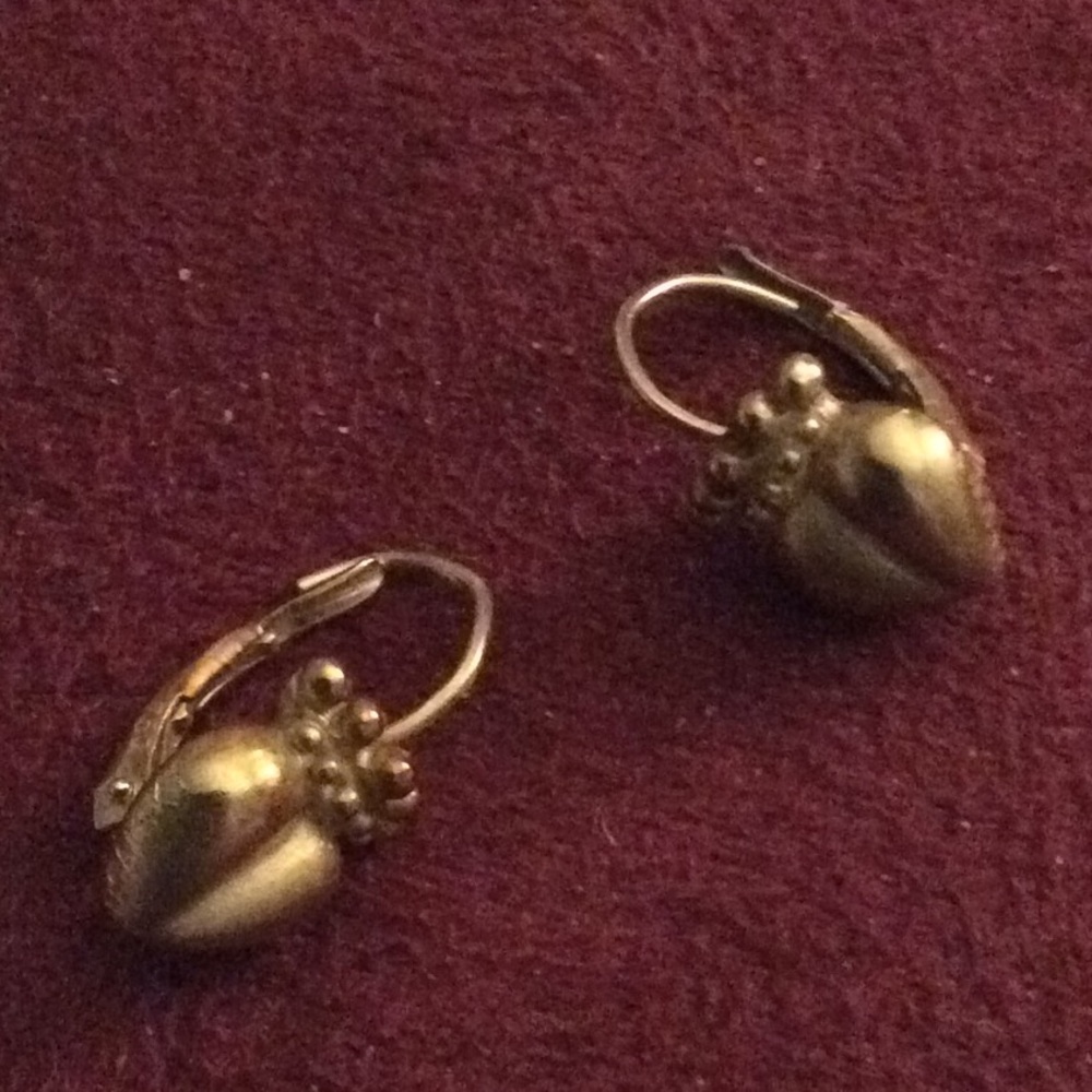 Burnished 14kt earrings - Picture 4 of 5